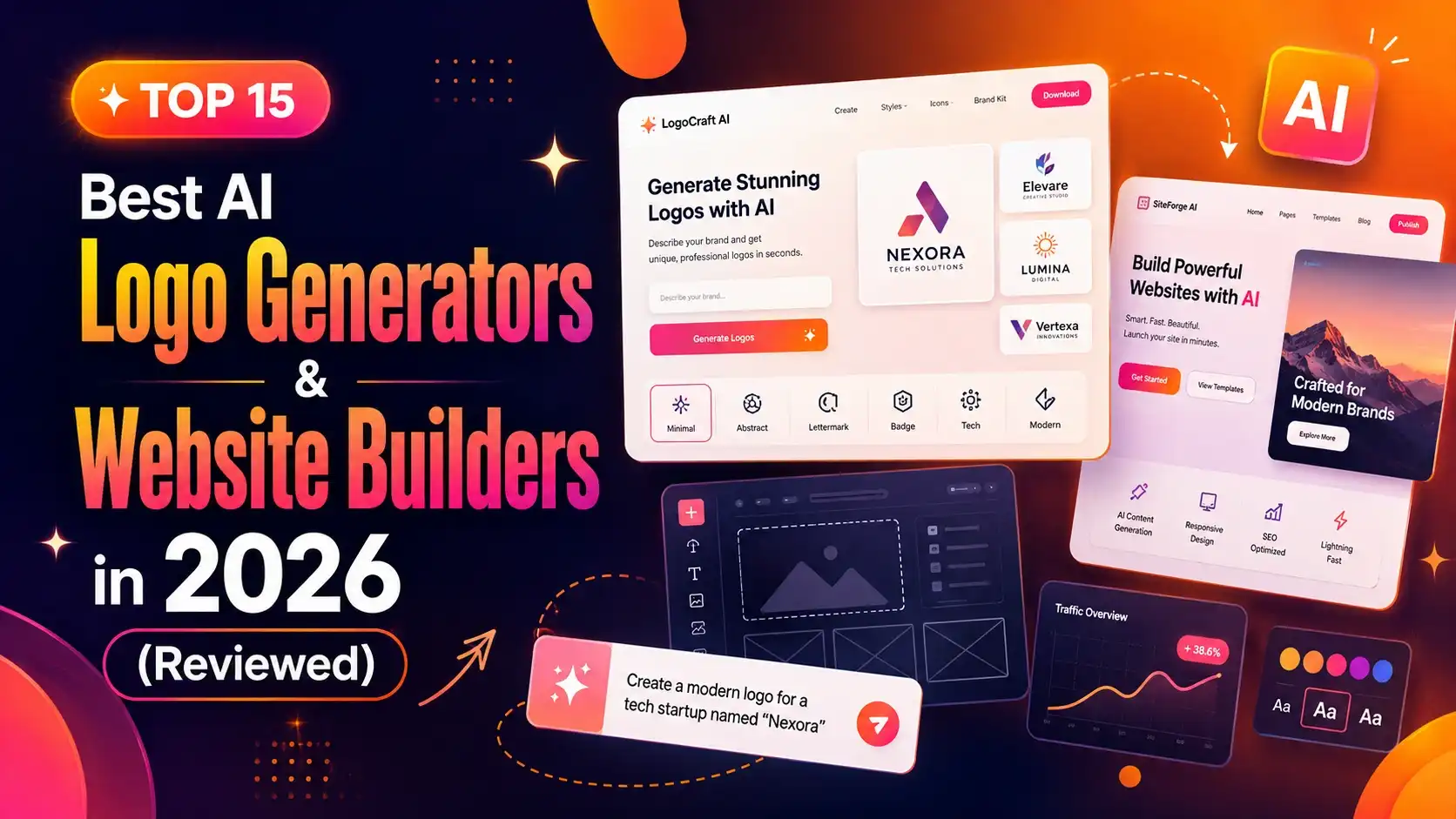 Top 15 Best AI Logo Generators & Website Builders in 2026 (Reviewed)