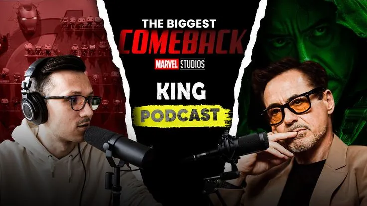 Cinematic Comeback Podcast Thumbnail From Two Photos